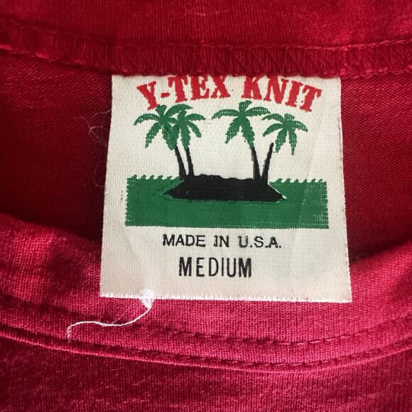 Vintage 90's Women's Medium Red T Shirt Sunflowers Friends Cottage Core Country - Picture 10 of 11